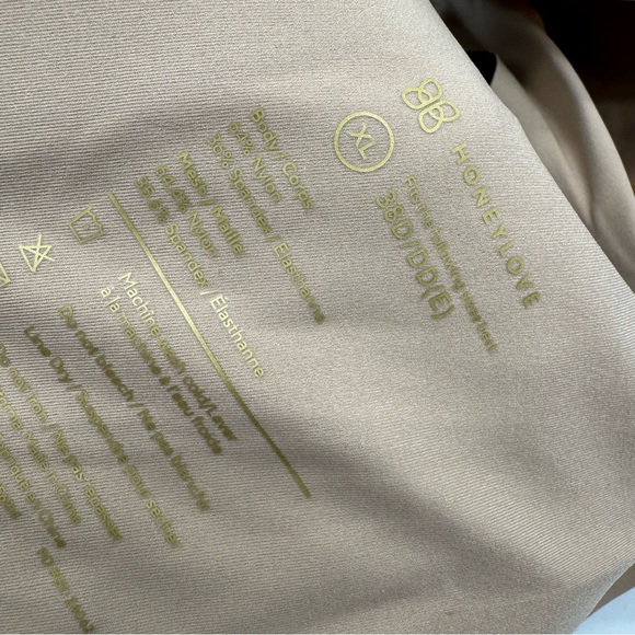 HONEYLOVE CrossOver Wireless Bra XL Black B523 - Picture 5 of 5